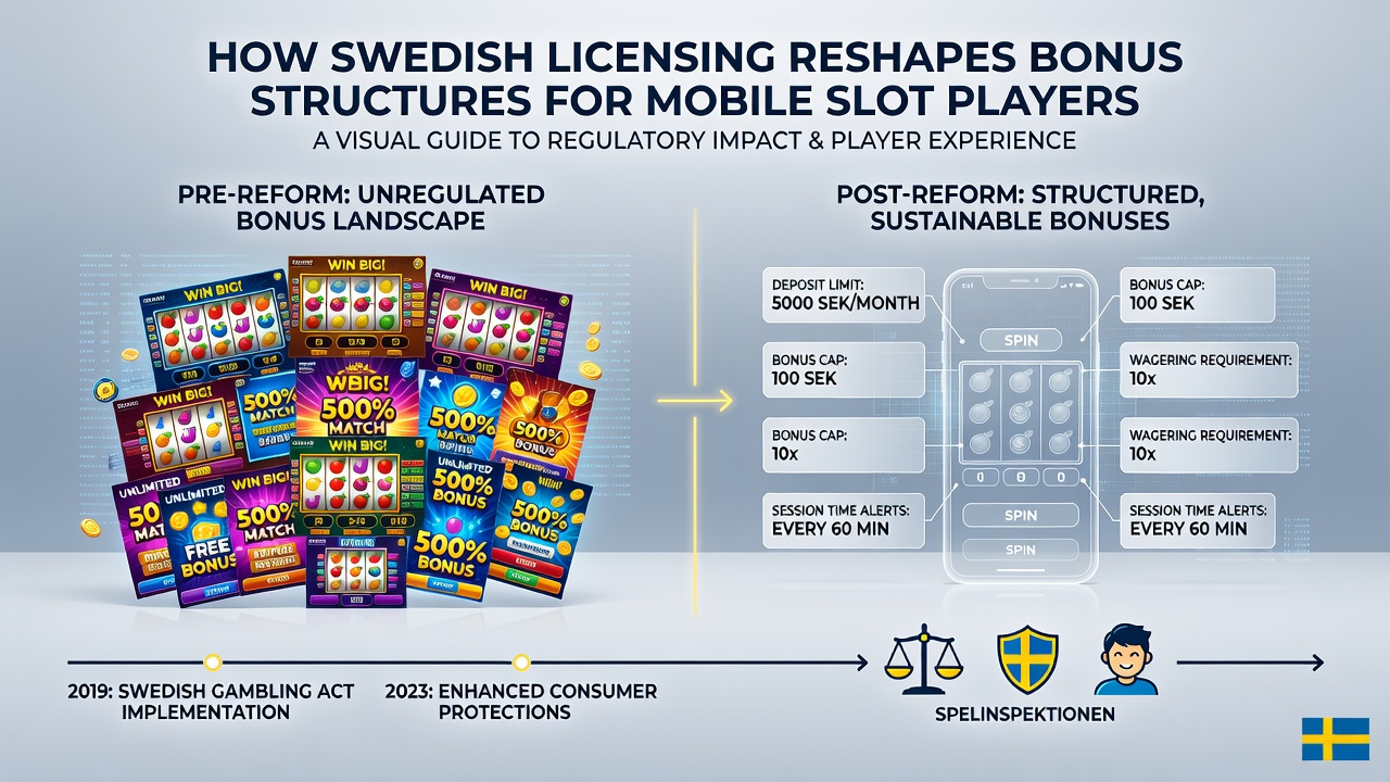 Data visualization of bonus redemption trends for mobile slots in Sweden's licensed market